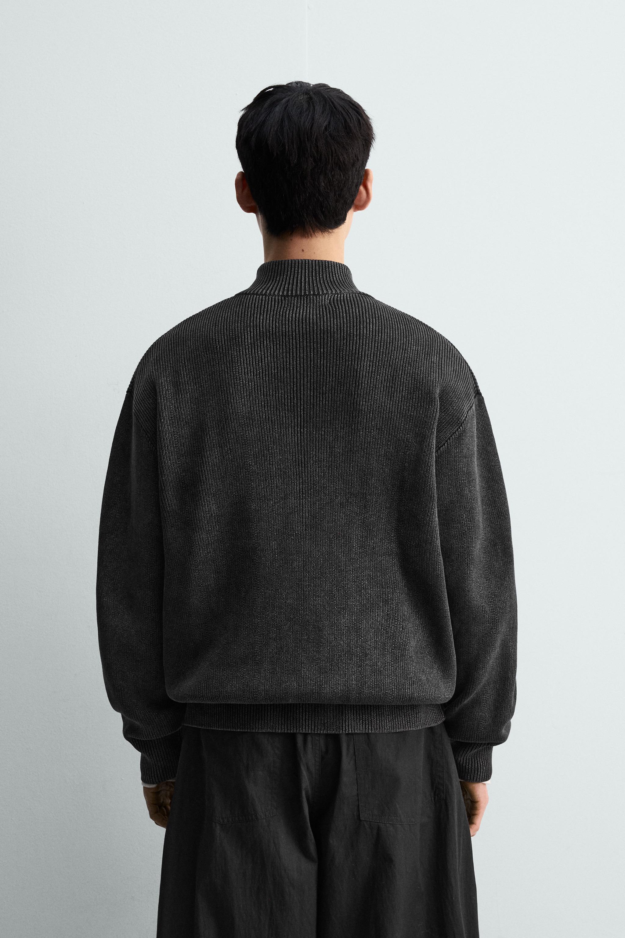 GILET EN MAILLE STRUCTURÉE LAVÉE